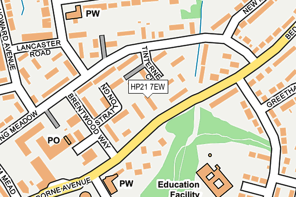 HP21 7EW map - OS OpenMap – Local (Ordnance Survey)