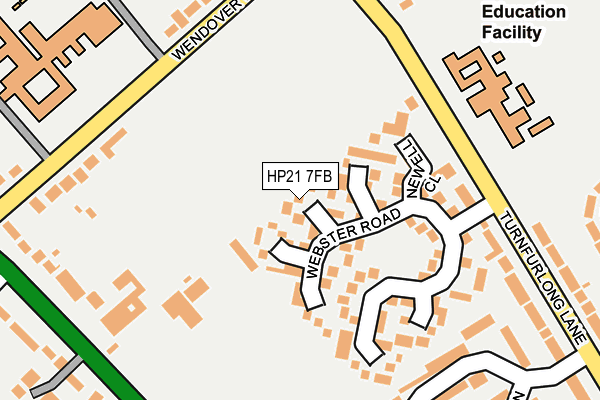 HP21 7FB map - OS OpenMap – Local (Ordnance Survey)