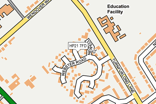 HP21 7FD map - OS OpenMap – Local (Ordnance Survey)