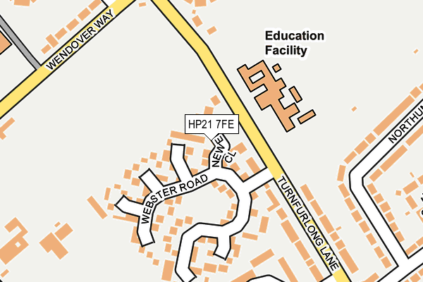 HP21 7FE map - OS OpenMap – Local (Ordnance Survey)