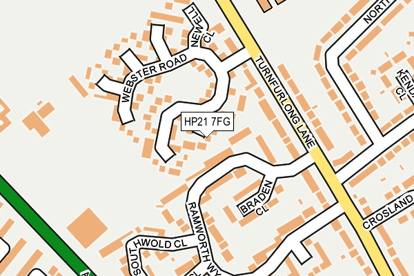 HP21 7FG map - OS OpenMap – Local (Ordnance Survey)