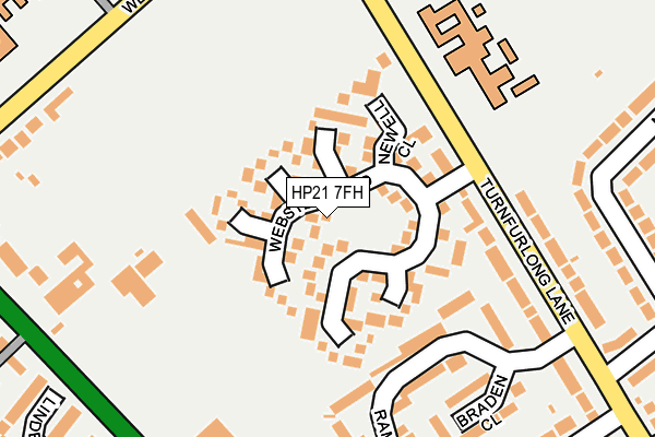 HP21 7FH map - OS OpenMap – Local (Ordnance Survey)