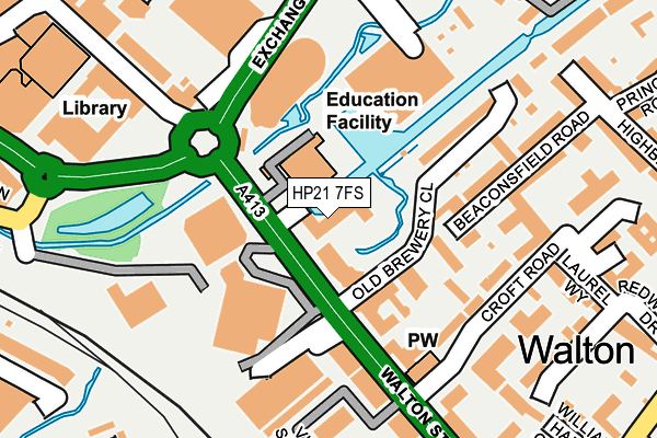 HP21 7FS map - OS OpenMap – Local (Ordnance Survey)