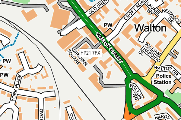 HP21 7FX map - OS OpenMap – Local (Ordnance Survey)