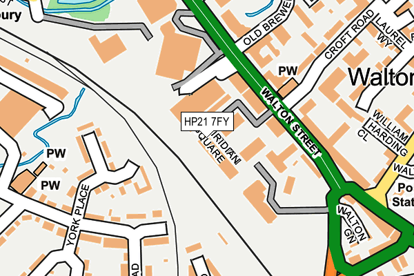 HP21 7FY map - OS OpenMap – Local (Ordnance Survey)