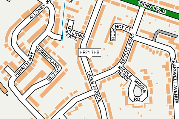 HP21 7HB map - OS OpenMap – Local (Ordnance Survey)