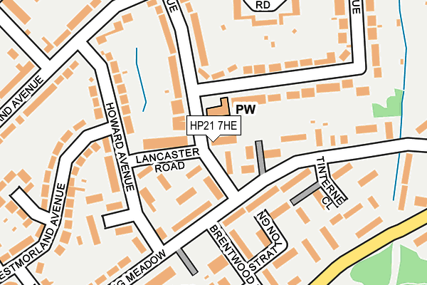 HP21 7HE map - OS OpenMap – Local (Ordnance Survey)