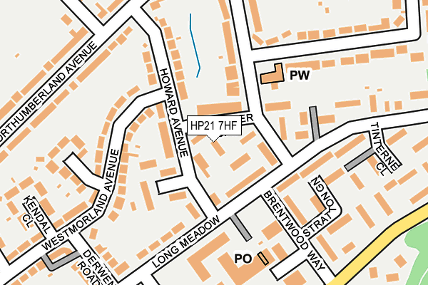 HP21 7HF map - OS OpenMap – Local (Ordnance Survey)