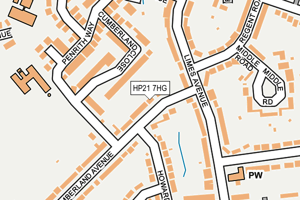 HP21 7HG map - OS OpenMap – Local (Ordnance Survey)