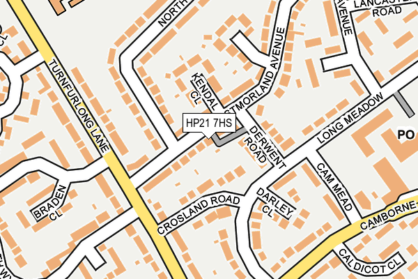 HP21 7HS map - OS OpenMap – Local (Ordnance Survey)