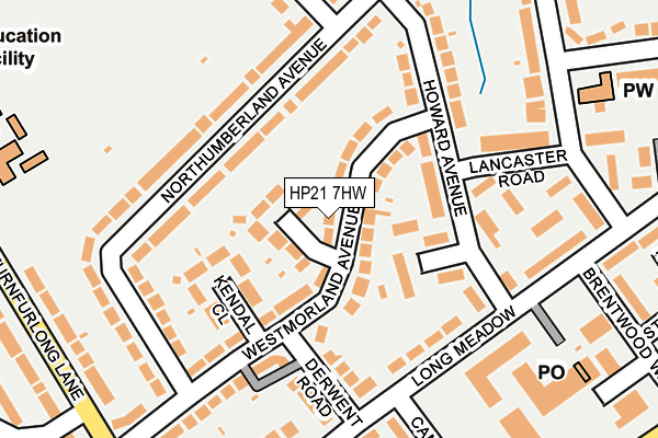 HP21 7HW map - OS OpenMap – Local (Ordnance Survey)