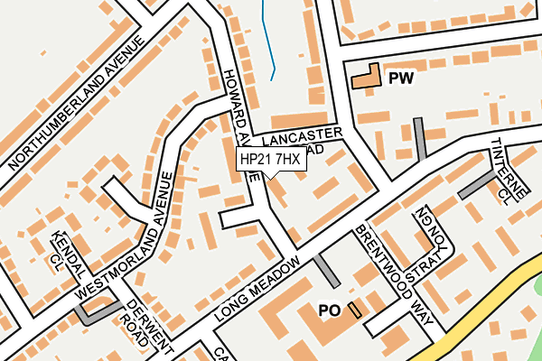 HP21 7HX map - OS OpenMap – Local (Ordnance Survey)
