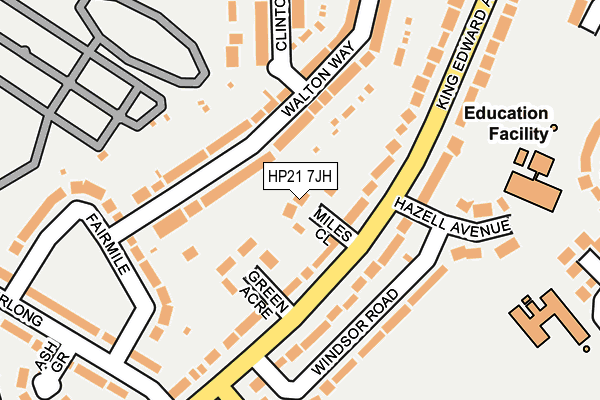 HP21 7JH map - OS OpenMap – Local (Ordnance Survey)