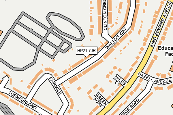 HP21 7JR map - OS OpenMap – Local (Ordnance Survey)