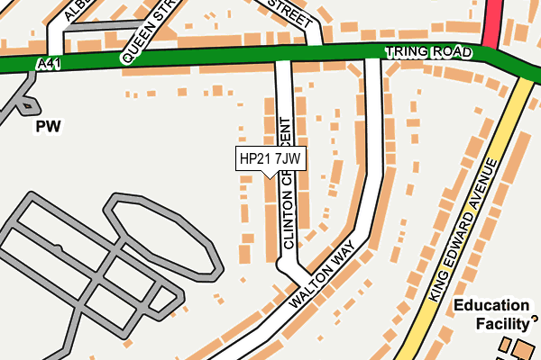 HP21 7JW map - OS OpenMap – Local (Ordnance Survey)