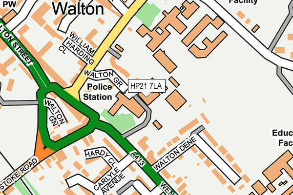 HP21 7LA map - OS OpenMap – Local (Ordnance Survey)