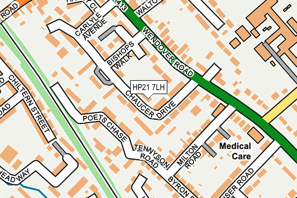 HP21 7LH map - OS OpenMap – Local (Ordnance Survey)