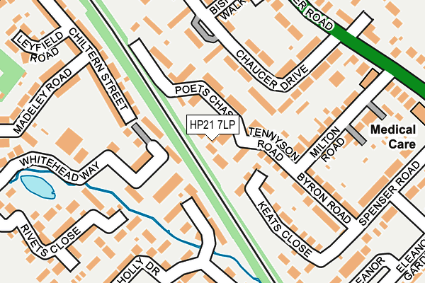 HP21 7LP map - OS OpenMap – Local (Ordnance Survey)