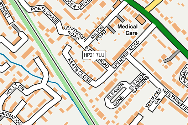 HP21 7LU map - OS OpenMap – Local (Ordnance Survey)