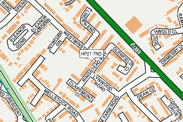 HP21 7ND map - OS OpenMap – Local (Ordnance Survey)