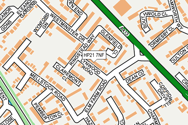 HP21 7NF map - OS OpenMap – Local (Ordnance Survey)