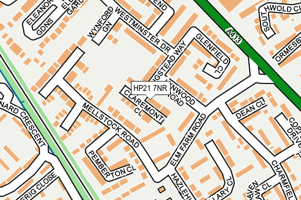 HP21 7NR map - OS OpenMap – Local (Ordnance Survey)