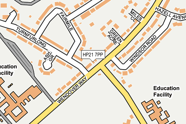 HP21 7PP map - OS OpenMap – Local (Ordnance Survey)