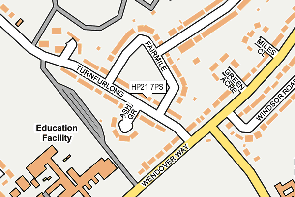 HP21 7PS map - OS OpenMap – Local (Ordnance Survey)