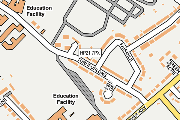 HP21 7PX map - OS OpenMap – Local (Ordnance Survey)