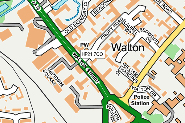 HP21 7QQ map - OS OpenMap – Local (Ordnance Survey)