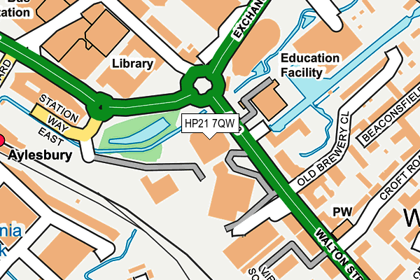 HP21 7QW map - OS OpenMap – Local (Ordnance Survey)