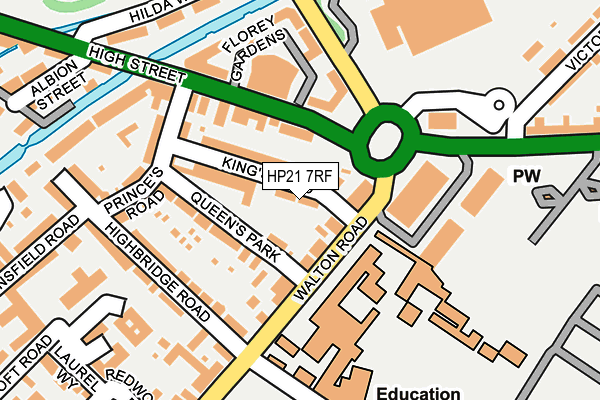 HP21 7RF map - OS OpenMap – Local (Ordnance Survey)