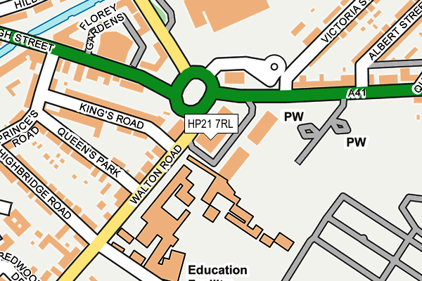 HP21 7RL map - OS OpenMap – Local (Ordnance Survey)