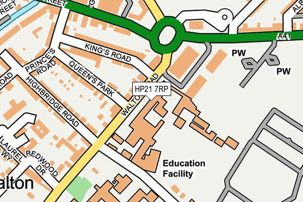 HP21 7RP map - OS OpenMap – Local (Ordnance Survey)