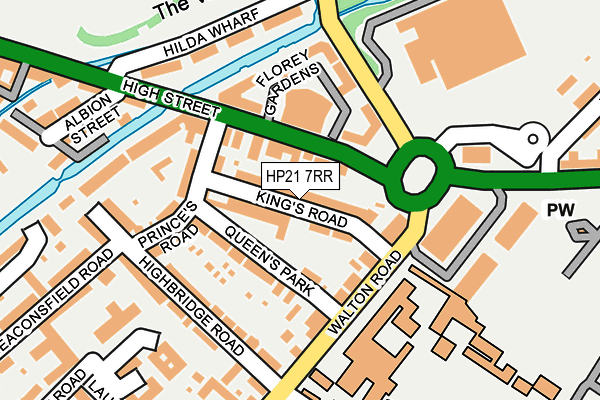 HP21 7RR map - OS OpenMap – Local (Ordnance Survey)