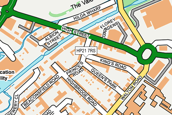 HP21 7RS map - OS OpenMap – Local (Ordnance Survey)