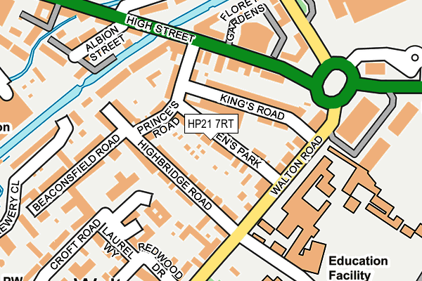 HP21 7RT map - OS OpenMap – Local (Ordnance Survey)