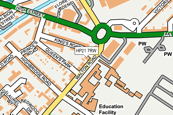 HP21 7RW map - OS OpenMap – Local (Ordnance Survey)