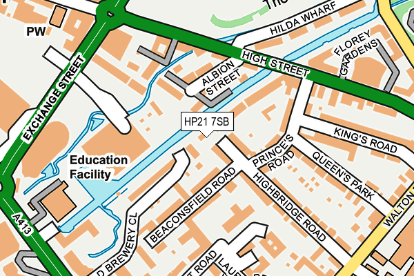 HP21 7SB map - OS OpenMap – Local (Ordnance Survey)