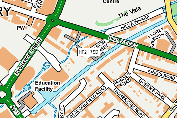 HP21 7SD map - OS OpenMap – Local (Ordnance Survey)