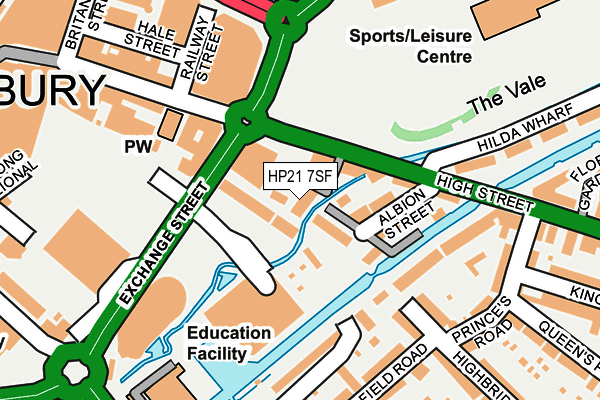 HP21 7SF map - OS OpenMap – Local (Ordnance Survey)