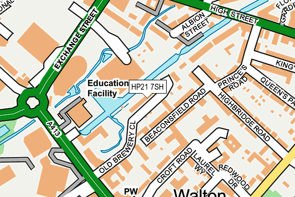 HP21 7SH map - OS OpenMap – Local (Ordnance Survey)