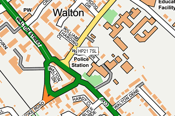 HP21 7SL map - OS OpenMap – Local (Ordnance Survey)