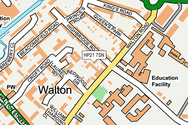 HP21 7SN map - OS OpenMap – Local (Ordnance Survey)