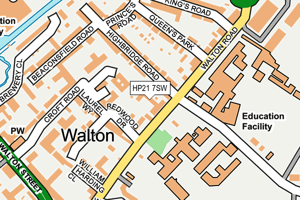 HP21 7SW map - OS OpenMap – Local (Ordnance Survey)