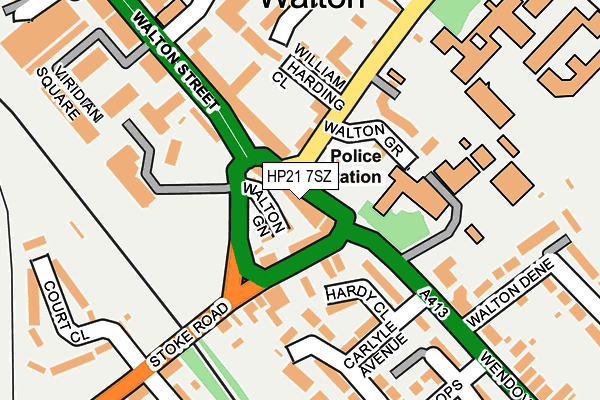 HP21 7SZ map - OS OpenMap – Local (Ordnance Survey)