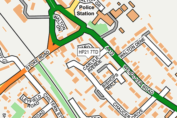 HP21 7TD map - OS OpenMap – Local (Ordnance Survey)