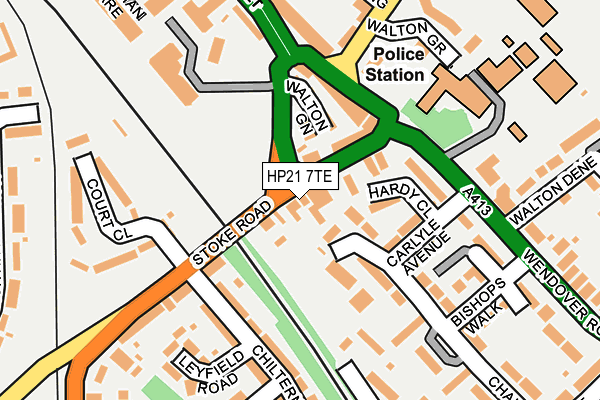 HP21 7TE map - OS OpenMap – Local (Ordnance Survey)