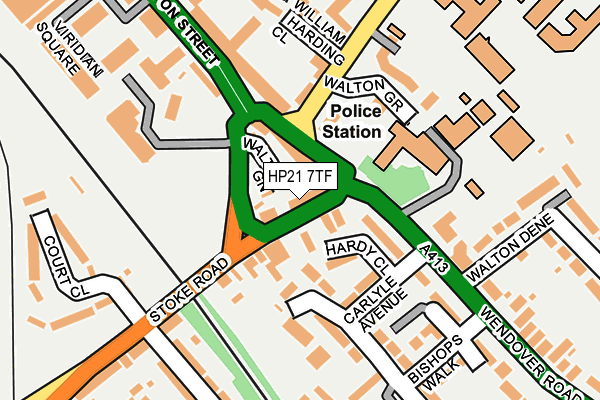 HP21 7TF map - OS OpenMap – Local (Ordnance Survey)