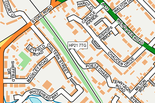 HP21 7TG map - OS OpenMap – Local (Ordnance Survey)